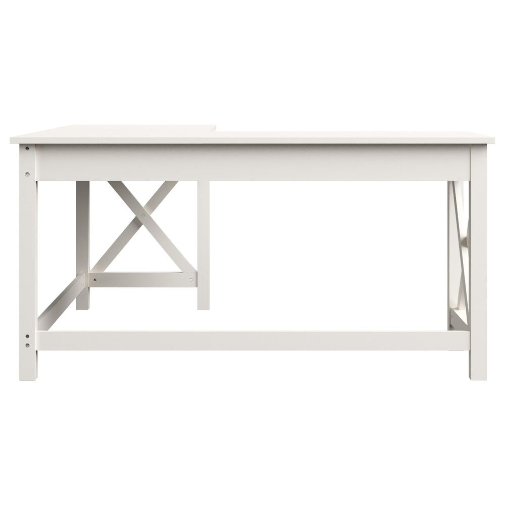 Timberlake L-Shaped Desk in White, , large