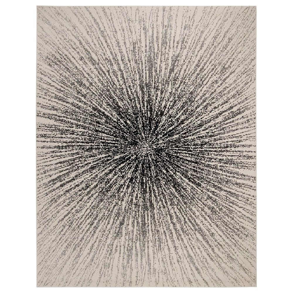 Safavieh Evoke EVK228K 11" x 15" Black and Ivory Area Rug, , large