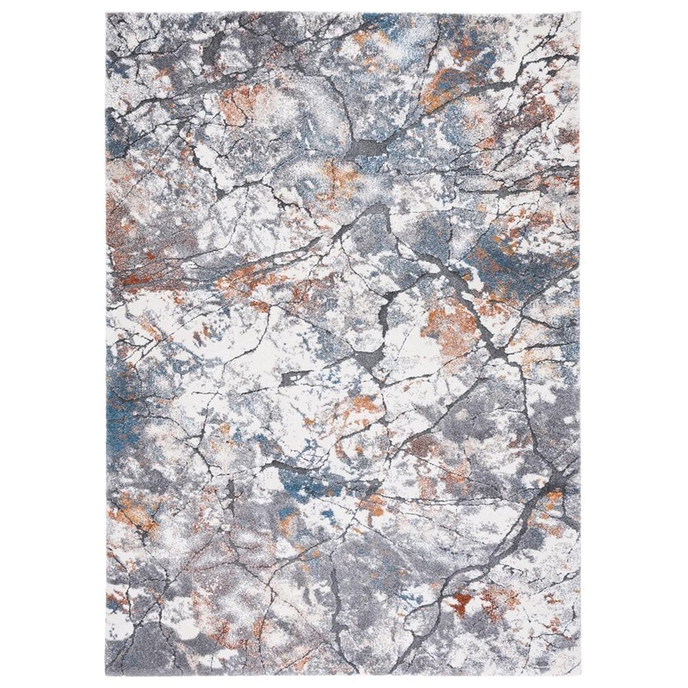 Safavieh Cyrus Shag CYR142F 3" x 5" Grey and Ivory Area Rug, , large