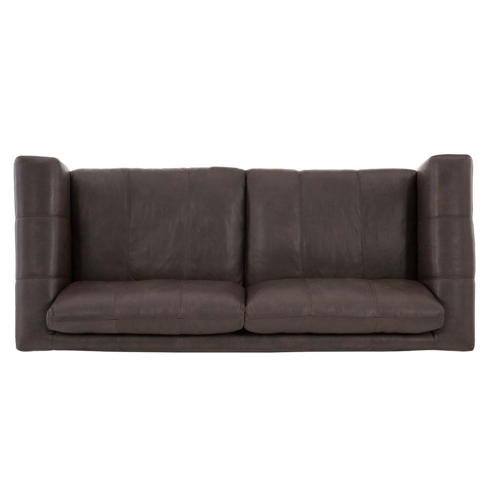 Bernhardt Apollo Leather Sofa In Garda Color Brown Forte Nebraska Furniture Mart