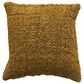 Teak Interiors 20" x 20" Woven Cotton and Jute Throw Pillow in Green, , large
