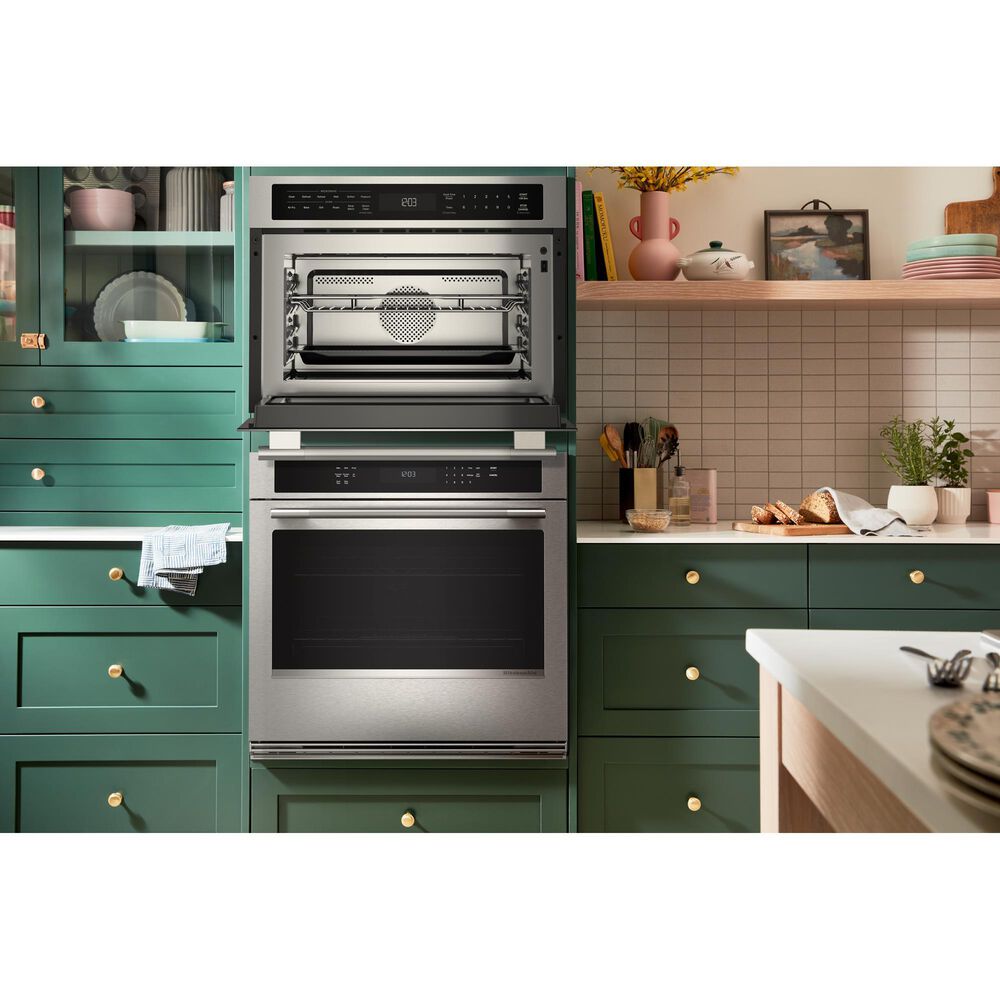 KitchenAid 1.8 Cu. Ft. More-In-One Convection Built-In Microwave Speed Oven in Stainless Steel, , large