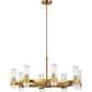 Visual Comfort & Co. Geneva Medium Chandelier in Burnished Brass, , large