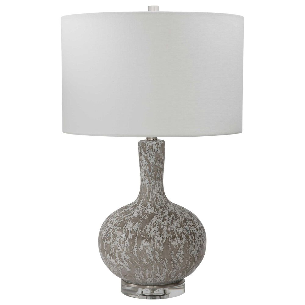 Uttermost Turbulence Table Lamp in Distressed White, Black and Gray, , large