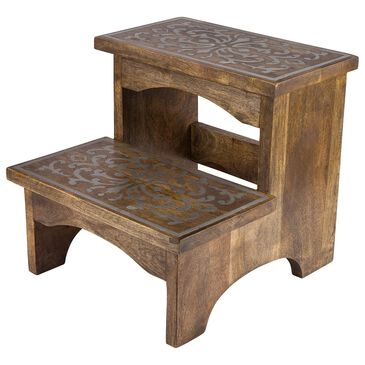The Gerson Company GG Collection Step Stool in Brown, , large