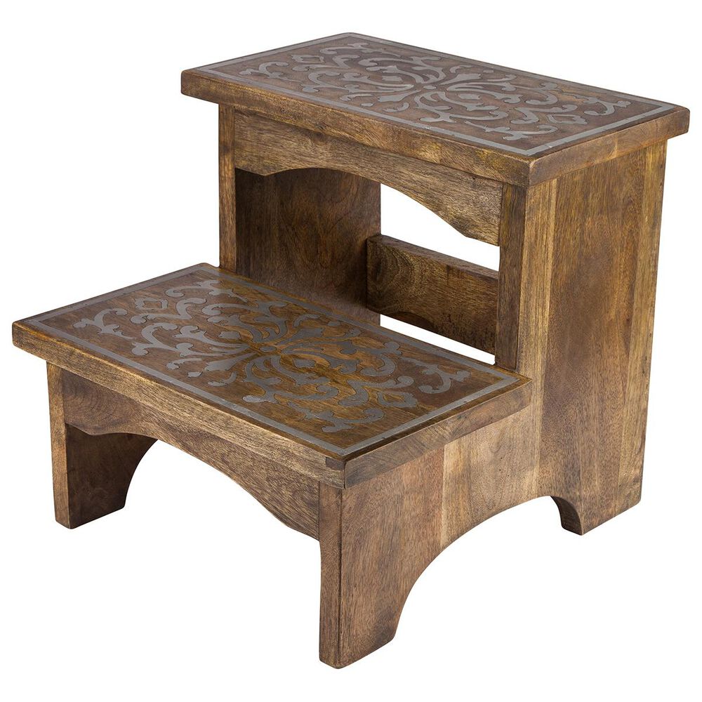 The Gerson Company GG Collection Step Stool in Brown, , large