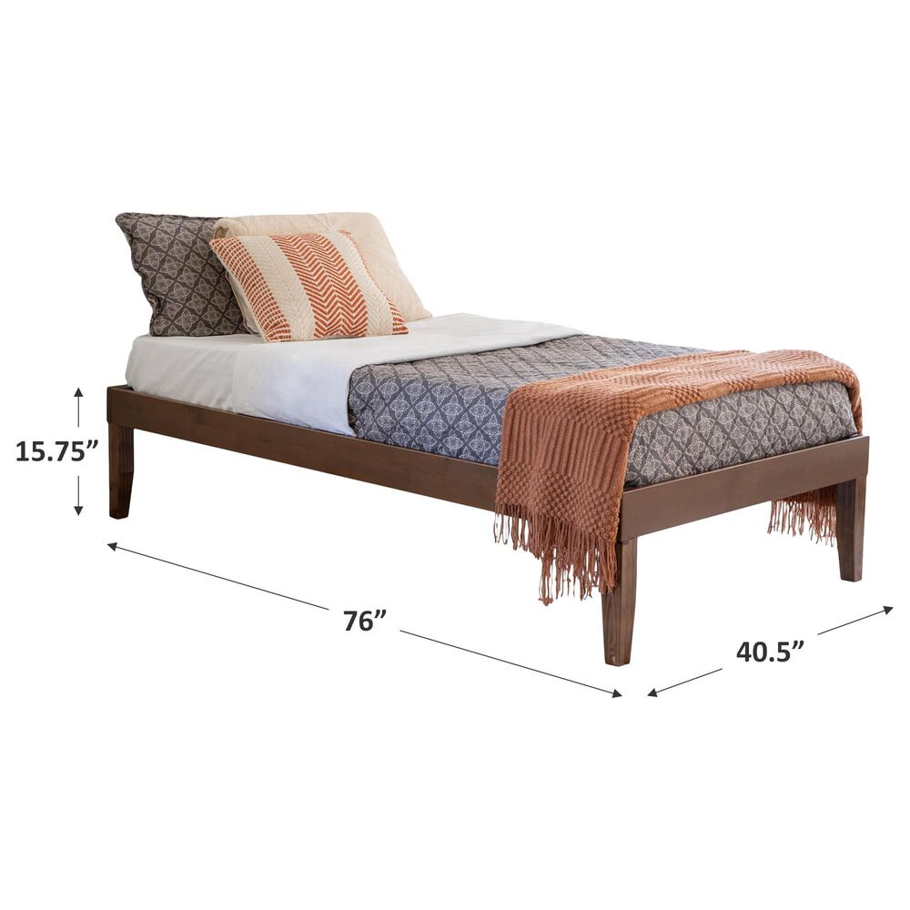 Linden Boulevard Portix Twin Platform Bed in Walnut, , large