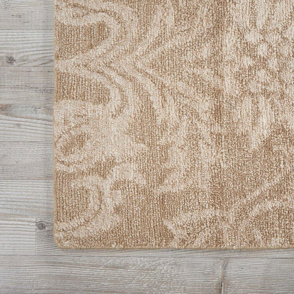 Nourison Silk Shadows 2&#39;3&quot; x 8&#39; Light Gold Runner, , large