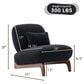 Morden Fort Cloud Boucle Armless Chair in Black (Set of 2), , large