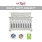 Oxford Baby Weston 4-In-1 Convertible Crib in Vintage White, , large