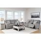 Ashley Biscoe Power Reclining Loveseat in Pewter, , large