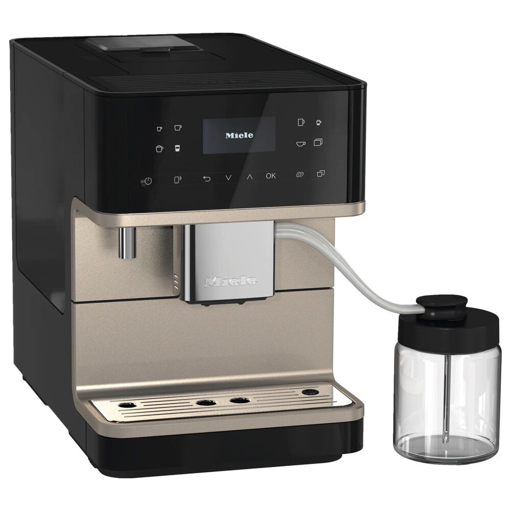Miele MilkPerfection Clean Steel Metallic Countertop Coffee Machine in Obsidian Black, , large