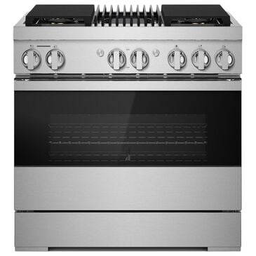 Jenn-Air 36" Duel Fuel Noir Range with Grill in Stainless Steel, , large