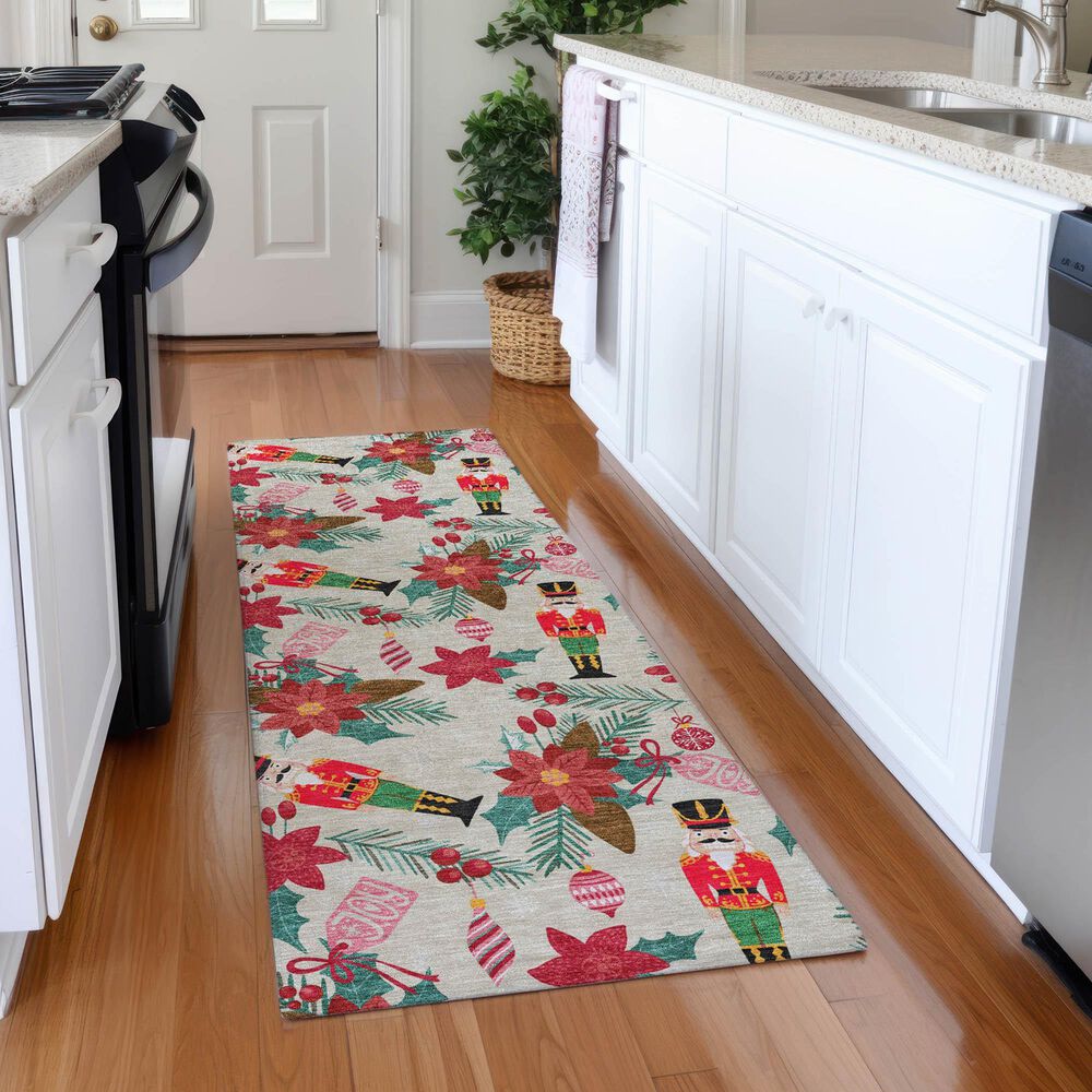 Dalyn Rug Company Wonderland WN30 2&#39;3&quot; x 7&#39;6&quot; Beige Indoor/Outdoor Runner, , large