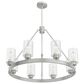 Hunter Hartland 8-Light Chandelier in Brushed Nickel, , large