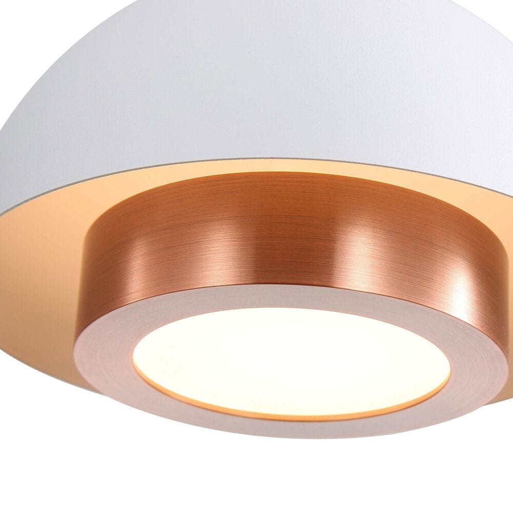 Golden Lighting Solsken 12" 1-Light Pendant in Sand White, , large