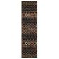 Safavieh Amsterdam AMS108P 2"3" x 12" Black Runner, , large