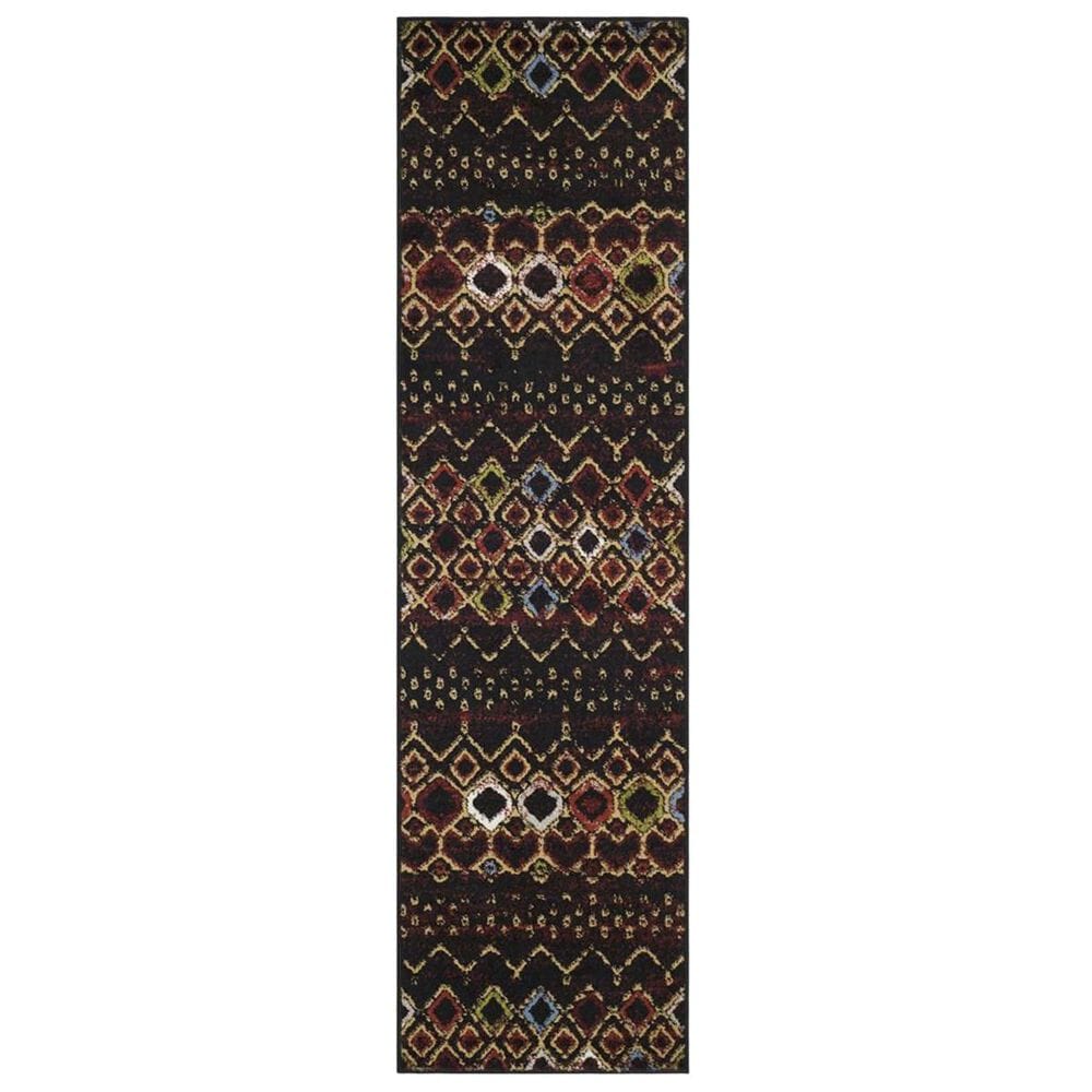 Safavieh Amsterdam AMS108P 2"3" x 12" Black Runner, , large