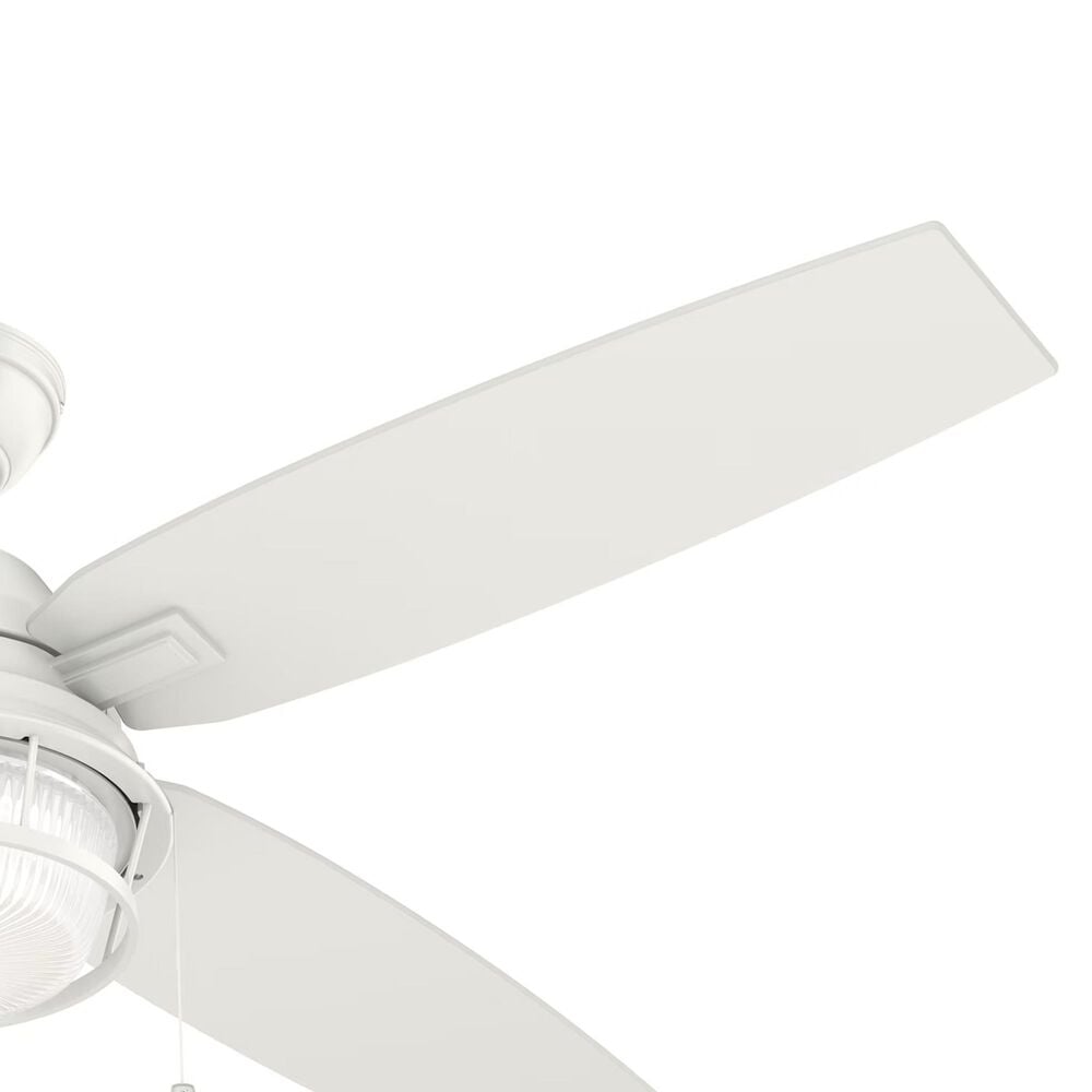 Hunter Ocala 52&quot; Outdoor Ceiling Fan with LED Lights in Fresh White, , large