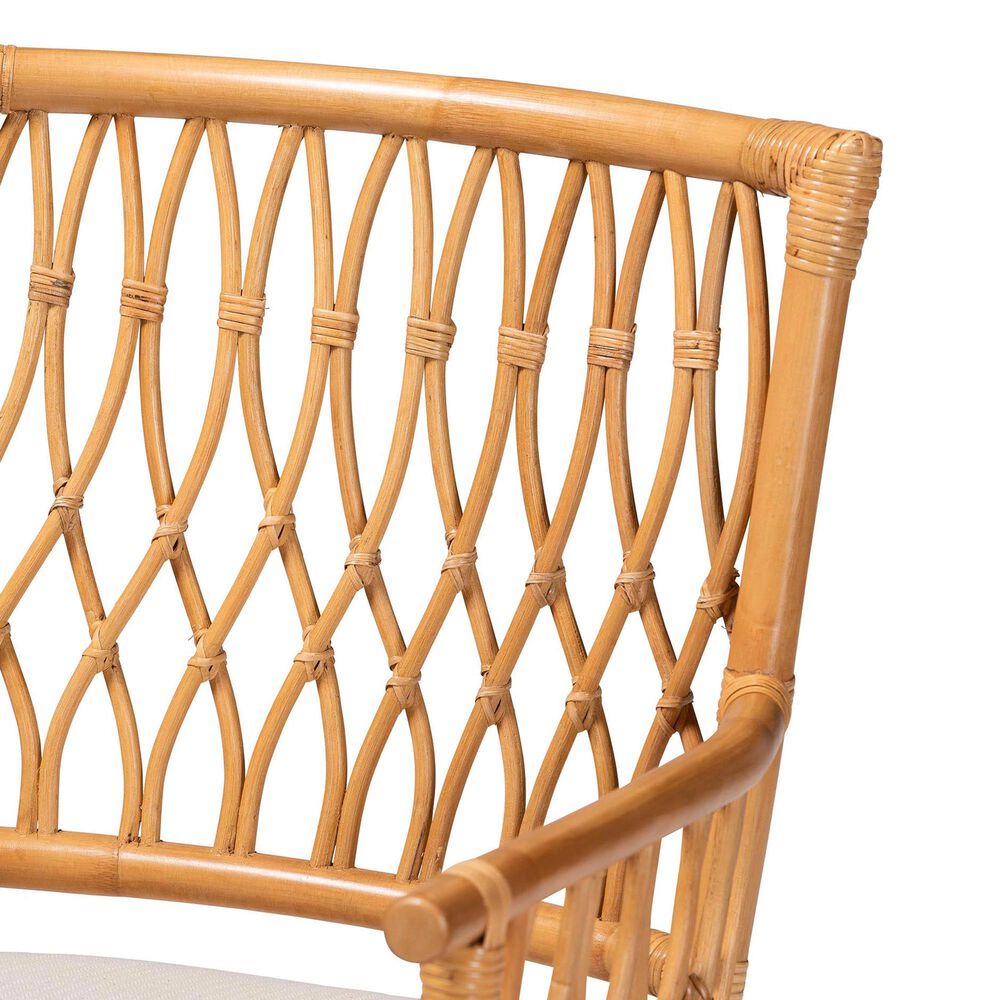 Baxton Studio Maisa Arm Chair in Neutral, , large