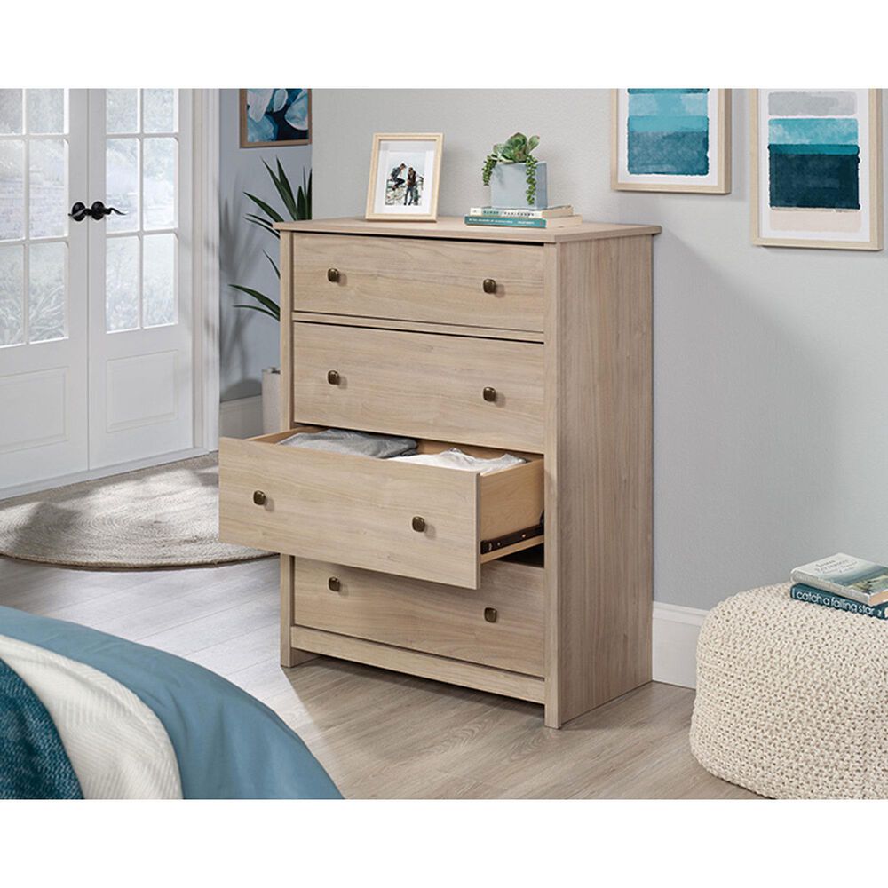 Sauder River Ranch 4-Drawer Chest in Harvest Walnut, , large