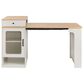 HOMLUX 60" Kitchen Island in White, , large