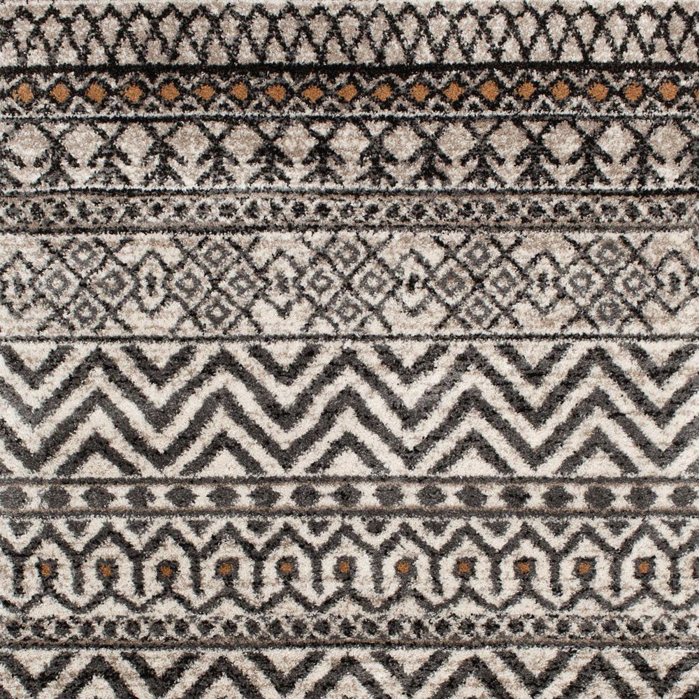 Central Oriental Tulsa Nicole 7&#39;10&quot; x 9&#39;10&quot; White Sand and Armor Grey Area Rug, , large