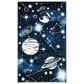 Safavieh Carousel 4" x 6" Dark Blue and Light Blue Kids Rug, , large