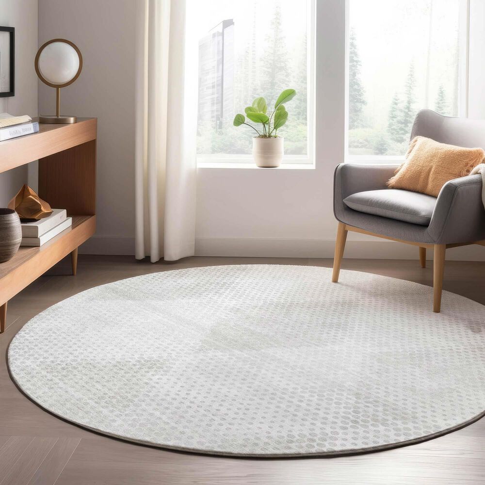 Dalyn Rug Company Trevi TV4 8&#39; Round Ivory Area Rug, , large