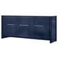 Lexora Home Lafarre 80" Double Bathroom Vanity in Navy Blue with 2 cm White Cultured Marble Top and Rectangular Sinks, , large