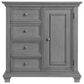 Oxford Baby Weston 2-Piece Crib and Dresser Nursery Set in Dusk Gray, , large