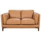 Italiano Furniture Pendry Stationary Loveseat in Caramel Saddle, , large