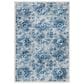 Safavieh Martha Stewart Floral 2" x 4" Cream and Blue Area Rug, , large