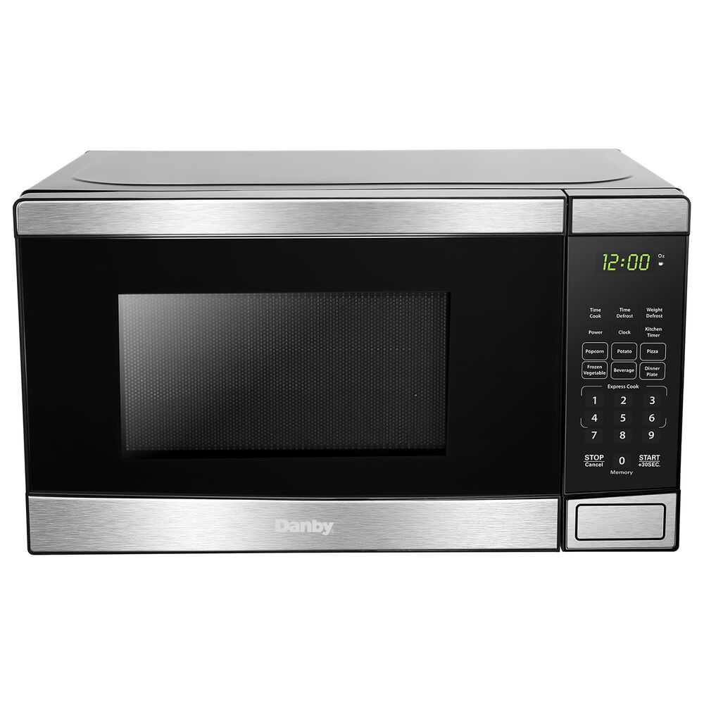 Danby 0.7 Cu. Ft. Countertop Microwave in Black and Stainless Steel