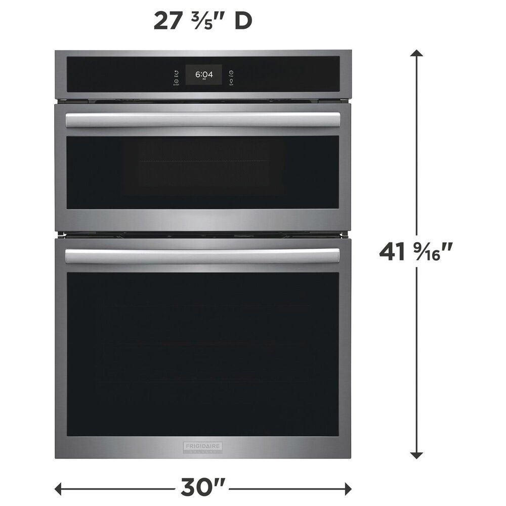 Frigidaire Gallery 2-Piece Kitchen Package with 30" Electric Microwave Combination Wall Oven and 36" Gas Cooktop in Stainless Steel, , large
