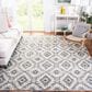 Safavieh Martha Stewart Lucia Shag MSR0781H 8" x 10" Dark Grey and Light Grey Area Rug, , large
