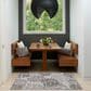 Nourison Garden Oasis Nautical Grey 3" x 5" Indoor/Outdoor Area Rug, , large