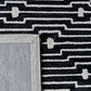 Safavieh Micro-Loop MLP166H 4" x 6" Charcoal and Ivory Area Rug, , large