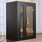 EZlife 2-Person Ultra-Low EMF Sauna in Charcoal Gray, , large