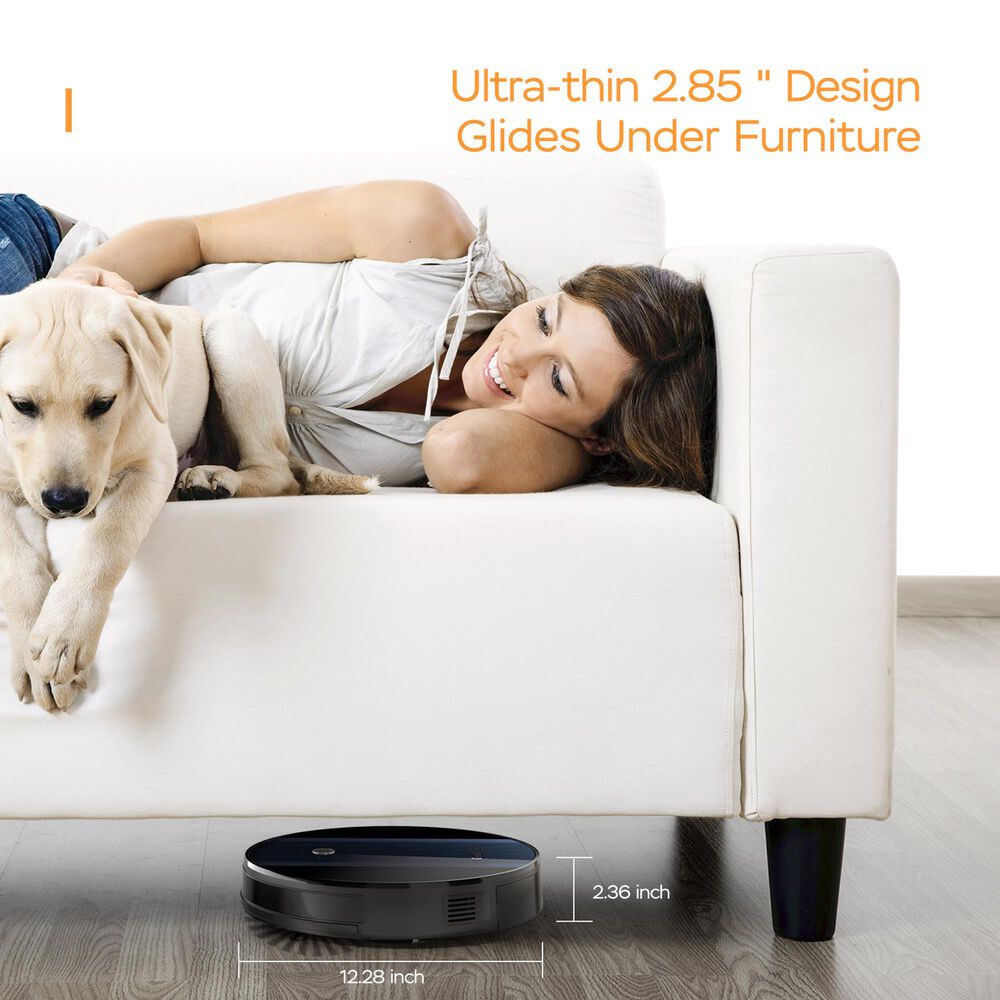 HOMLUX G6 Smart Robot Vacuum Cleaner in Black, , large