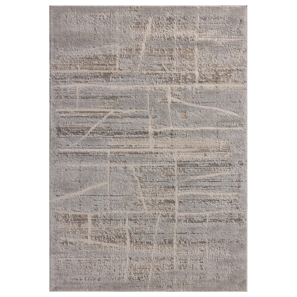 Amber Lewis x Loloi Monty 7"10" x 10" Natural and Mist Area Rug, , large