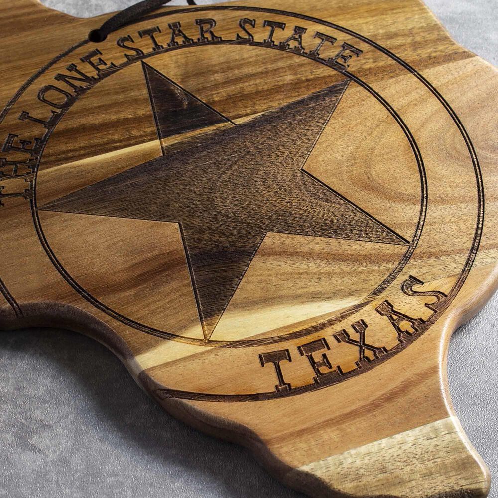 Totally Bamboo Rock and Branch Origins Series Texas Cutting Board in Dark Brown, , large