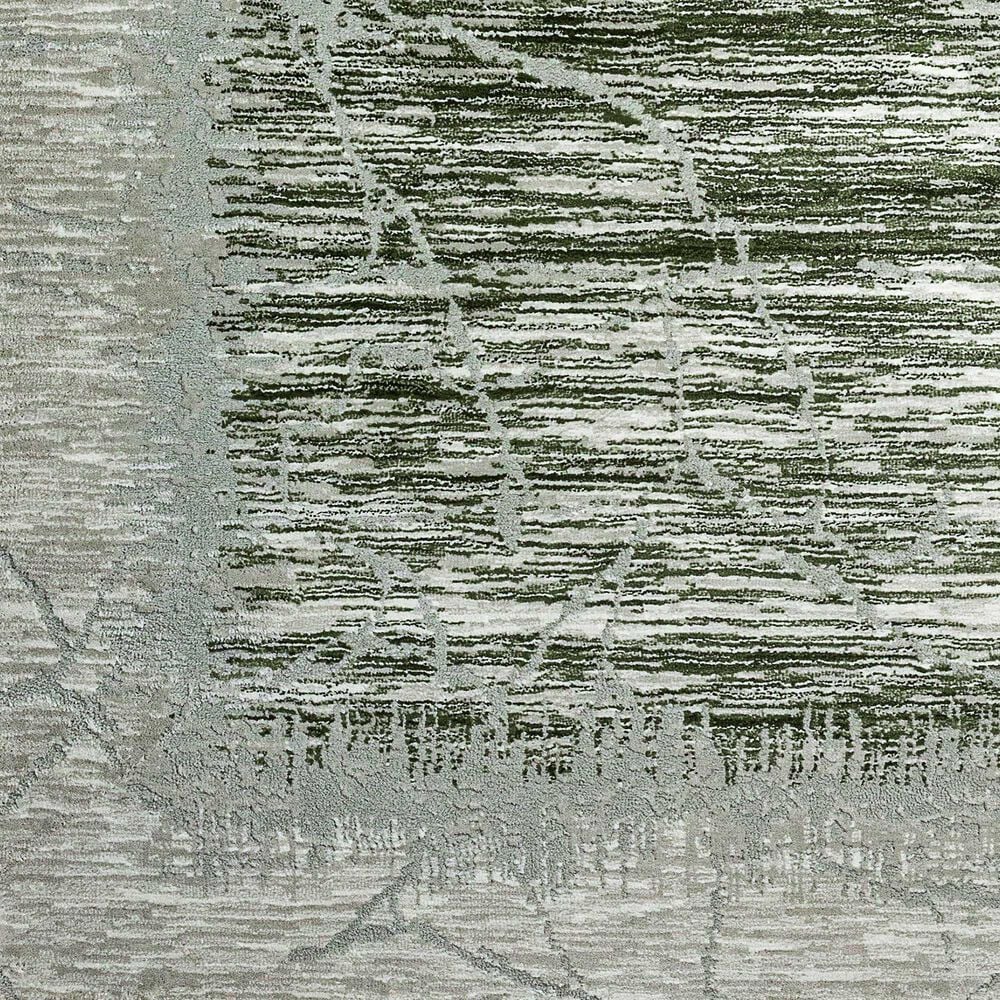 Radici USA Davide Abstract 5&#39;3&quot; x 7&#39;3&quot; Green Area Rug, , large
