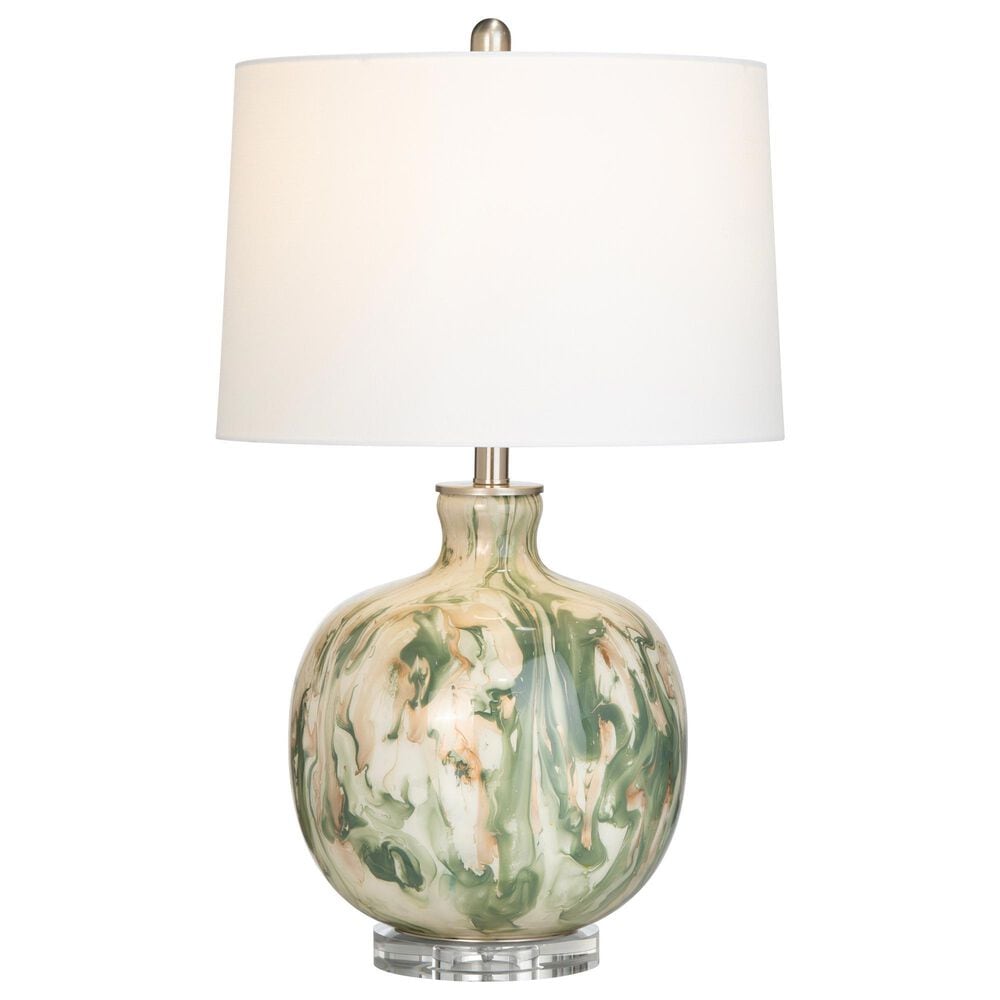 Slatehouse Waverly Table Lamp in Green, Cream and Gold, , large