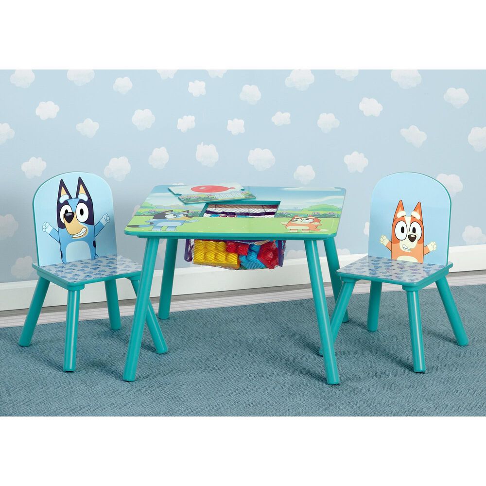 Delta Bluey 3-Piece Table and Chair Set in Blue, , large