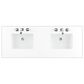 James Martin Vanities Breckenridge 60" Double Bathroom Vanity in Whitewashed Oak with 3 cm White Zeus Quartz Top and Rectangular Sinks, , large