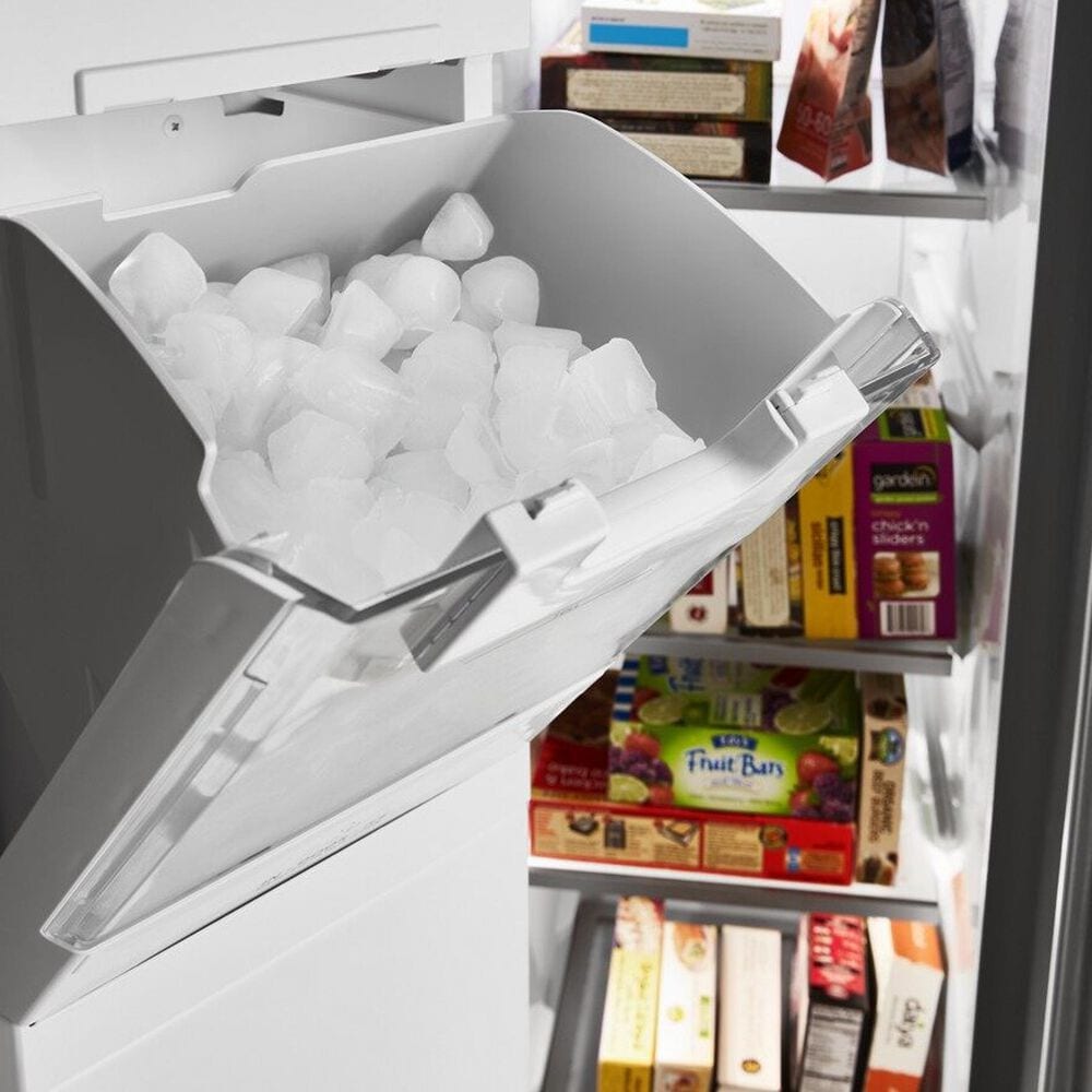 KitchenAid 24.8 Cu. Ft. Side-by-Side Refrigerator with Exterior Ice and Water in Stainless Steel with PrintShield Finish, , large