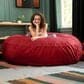 Jaxx 6" Cocoon Large Bean Bag Chair in Cinnabar, , large