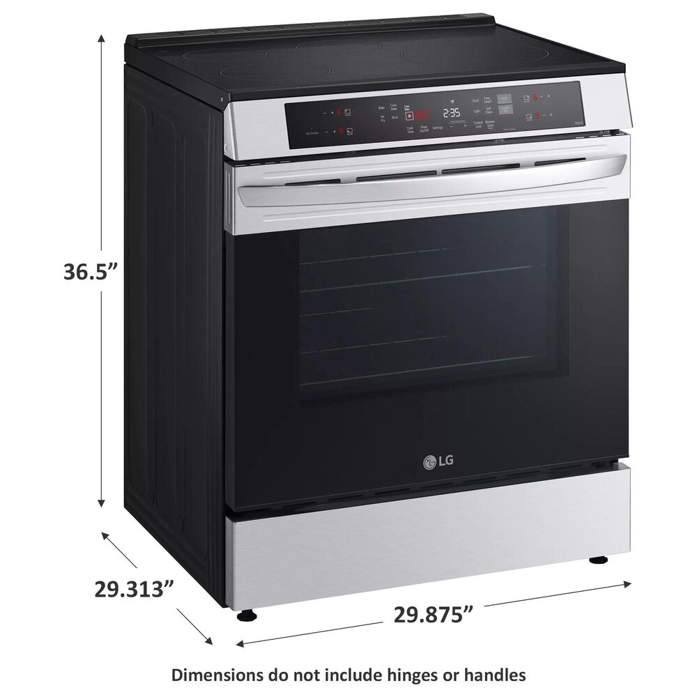 LG 6.3 Cu. Ft. Smart Induction Slide-in Range with Convection in PrintProof Stainless Steel, , large