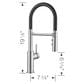 Blanco Catris Flexo Semi-Pro 1.5 GPM Kitchen Faucet - PVD Steel, , large